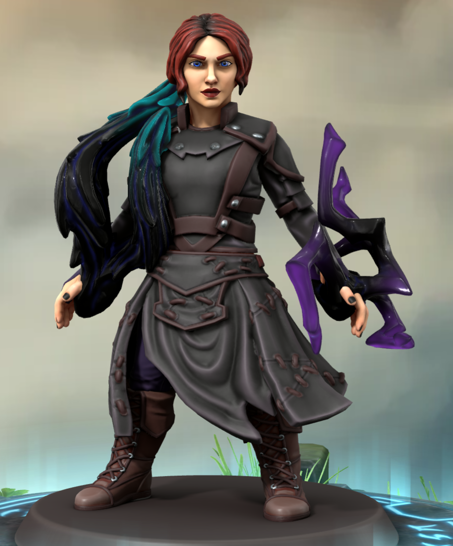 Hero Forge Model of Cassandra Shadowbreaker